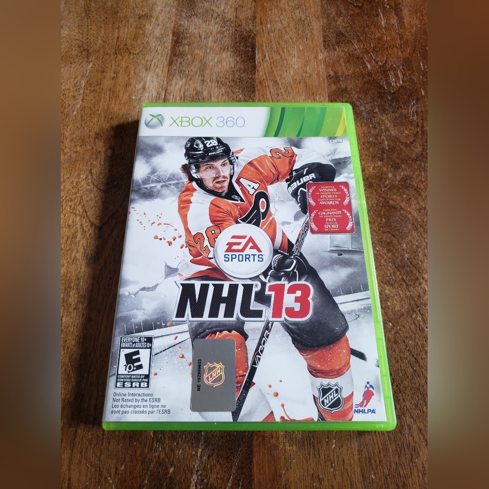 NHL 13 Xbox 360 Game - Green Case